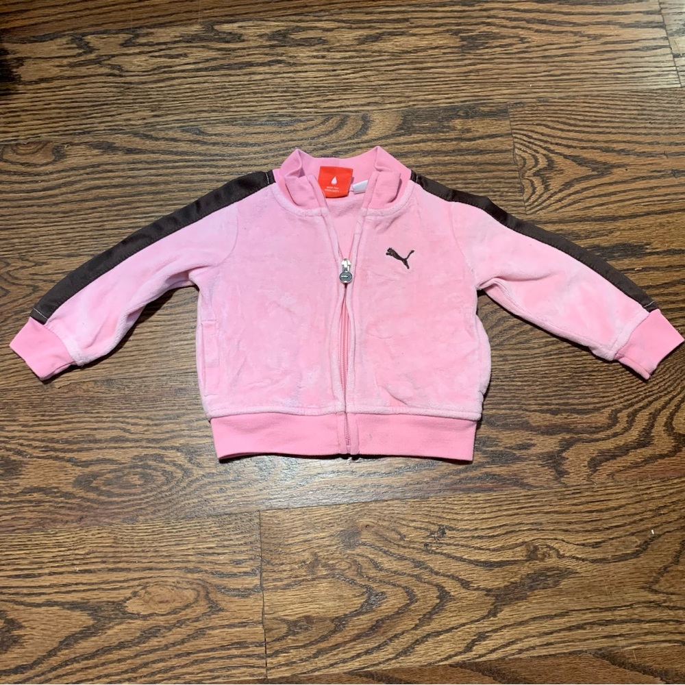 Puma sport lifestyle jacket Girls 12 Month Pink Brown